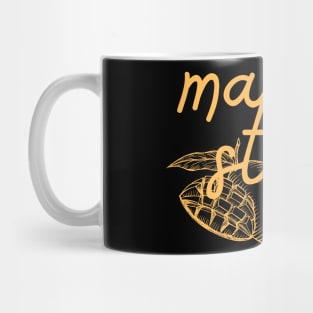 mango sticky rice - Thai mango yellow orange - with sketch Mug